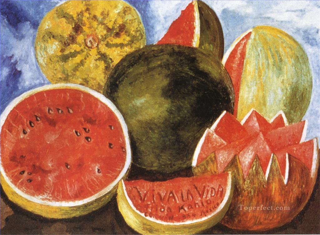 Viva la Vida Watermelons feminism Frida Kahlo Oil Paintings